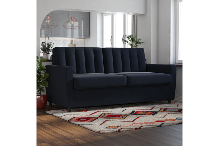 brittany 74.5'' square arm sofa bed